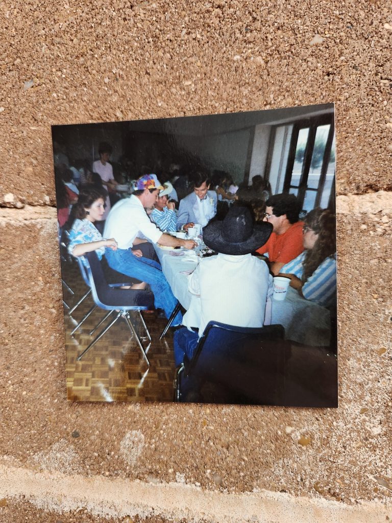 A group of people at a table